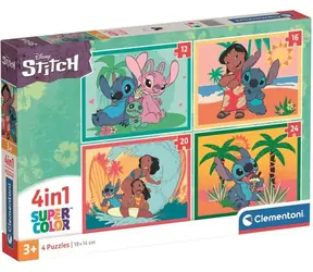 Clementoni Puzzle Stitch 4in1 / 12+16+20+24 Teile / ab 3 Jahren