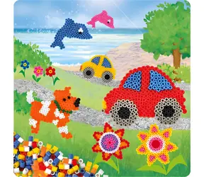 PLAYBOX Bügelperlen Hunde, Autos, Delfine und Blumen / 2000 Stück / ab 5 Jahren