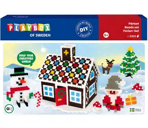 PLAYBOX Bügelperlen-Weihnachtsset, 5000 Stück / Muster / ab 5 Jahren