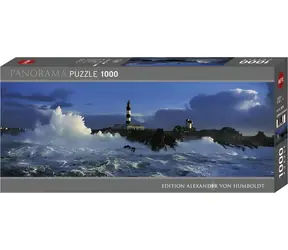 HEYE Panoramapuzzle Leuchtturm Le Créac'h, Bretagne, Frankreich / 1000 Teile / 94 × 33 cm