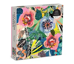 Galison Quadratisches Puzzle „Verloren im Garten“ / 500 Teile / 50,8 x 50,8 cm