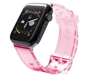 Hurtel Silikonarmband Hellrot / Armband / Apple Watch 42/44 mm / Silikon
