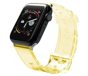 Hurtel Silikonarmband 42/44 mm gelb / Armband für Apple Watch / Silikon