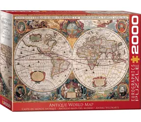 EUROGRAPHICS Puzzle Antike Weltkarte / 2000 Teile / 99,7 x 67,6 cm