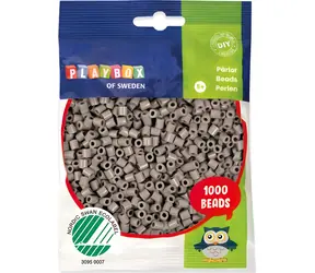PLAYBOX Aufbügelperlen grau / 1000 Stück.