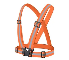 Hurtel Reflektierendes Hundegeschirr orange / Geschirr / Verstellbar / Reflektierend