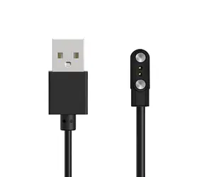 Hurtel HUL-01 schwarz / Ladekabel / Smartwatch / Magnetisch / 2-polig 2,8 mm / 60 cm