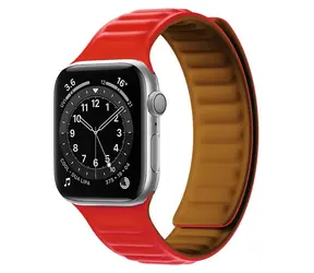 Hurtel Magnetarmband für Apple Watch 45 mm, rot / Armband / Magnetisch / M/L