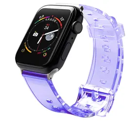 Hurtel Silikonarmband 38/40 mm lila / Armband für Apple Watch / Silikon