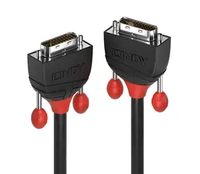 Lindy Black Line schwarz / Kabel DVI-D Dual Link / DVI-D - DVI-D / 1 m / 2560 x 1600 px