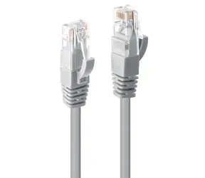 Lindy Patchkabel Cat6 U/UTP grau 0,3 m / Patchkabel / CAT6 / U/UTP / RJ-45