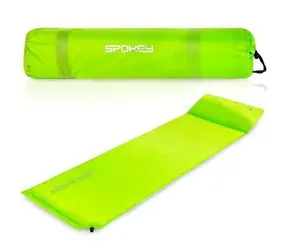 Spokey SAVORY PILLOW grün / Selbstaufblasende Isomatte / mit Kissen / 186 x 50 x 2,5 cm / R- Value 3,6