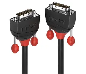 Lindy DVI-D Dual Link Kabel, 2 m, schwarz / Kabel / DVI-D - DVI-D / max. 2560×1600 px