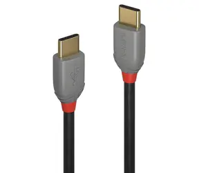 Lindy Anthra Line schwarz / USB-Kabel / USB-C - USB-C / 0,5 m / 480 Mbit/s
