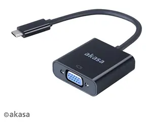 Akasa AK-CBCA03-15BK schwarzer USB-C - VGA-Adapter