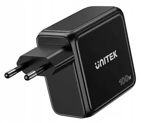 Unitek P1131ABK01- EU schwarz / Ladegerät / 3x USB-C / 1x USB-A / 100 W / PD 3.0
