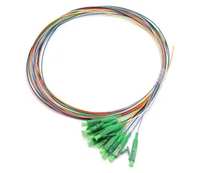 Xtendlan Optisches Pigtail LC/ APC / Optisches Pigtail / 9/125 / 0,9 mm / 1 m / 12er-Set / G.652d / LS0H