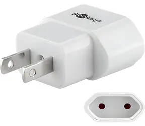Goobay Reiseadapter USA/Japan auf ČR ohne Erdungsstift / Reiseadapter / Ungeerdet