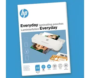 HP Laminierfolie Everyday A5 80 µm / Laminierfolie / 25 Stück / glänzend