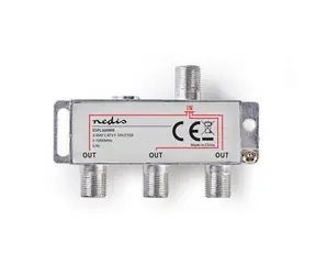 Nedis CATV-Splitter 1:3 / Splitter / 5-1000 MHz / 75 Ohm / Dämpfung 6,8 dB