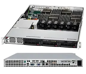 SuperMicro AS-1042G-TF schwarz / 1U Server / 4X CPU AMD Opteron G34 / 2x Gigabit LAN / Matrox G200 / SATA RAID