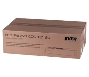 Ever ECO Pro 1000 AVR CDS 19" / USV-Notstromversorgung / 2 HE Rack / Line-Interactive / 1000 VA (650 W) / USB