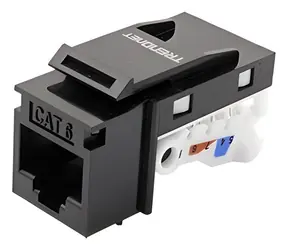 Trendnet TC-K25C6BK schwarz / Keystone-Stecker / RJ45 / Cat6 / UTP / 180° / Werkzeuglos / 25 Stück