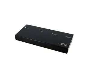 StarTech DVI-Splitter, 2-Port, schwarz / Splitter / Aluminium / 1920 x 1200 px / 60 Hz