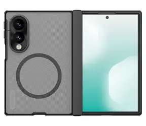 Nillkin Super Frosted FOLD Magnetische Rückseite für Samsung Galaxy Z Fold 8 Transparent Schwarz