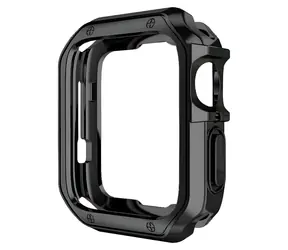 Hurtel Soft Strong Uhrenhülle schwarz / Schutzhülle / Apple Watch 41 mm Serie 7/8/9
