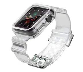 Hurtel Silikonarmband schwarz / Armband / Apple Watch 44 mm / Silikon