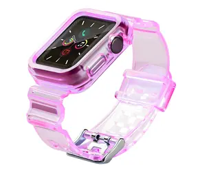 Hurtel Silikonarmband-Set für Apple Watch 44 mm, rot / Armband