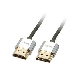 Lindy CROMO Slim schwarz / HDMI-Kabel / High Speed / Ethernet / 2 m / vergoldete Anschlüsse