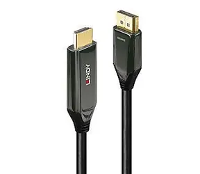 Lindy 40932 schwarz / DisplayPort-HDMI-Adapter / 3 m / 8K 60 Hz / HDR / aktiv