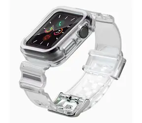 Hurtel Silikonarmband-Set für Apple Watch 38 mm, schwarz / Armband