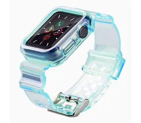 Hurtel Silikonarmband-Set für Apple Watch 38 mm blau / Armband