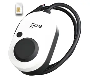 go-e Charger Gemini 2.0 weiß/schwarz / Ladegerät für Elektroautos / 22 kW / Typ-2-Steckdose / 4G/LTE / ohne Kabel