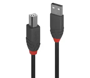 Lindy Anthra Line USB-A - USB-B 5 m schwarz / Kabel / USB 2.0 / Stecker/Stecker