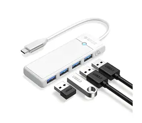 Orico PAPW4A-C3 weiß / USB-Hub / 4X USB-A 3.0 / Kabel 1 m
