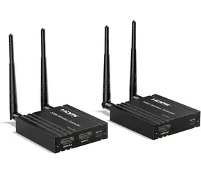 PremiumCord HDMI-Funkverlängerung 200 m schwarz / Verlängerung / Full HD 1080p / 2,4 GHz/5 GHz