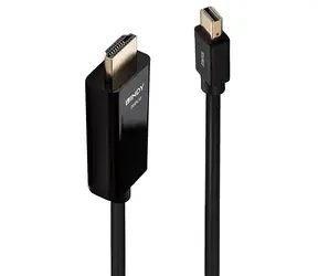 Lindy Mini DisplayPort - HDMI schwarz / Kabel / 4K 30Hz / 1 m / passives DP