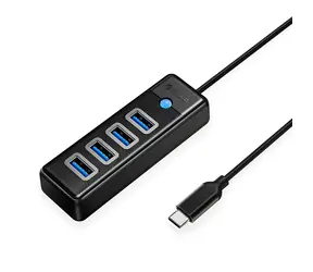 Orico PW4U-C3 schwarz / USB-Hub / 4X USB-A 3.0 / USB-C-Anschluss