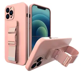 Hurtel Rope Case für iPhone 8 PLUS/ 7 PLUS , pink / Hülle / Gel / mit Halskette