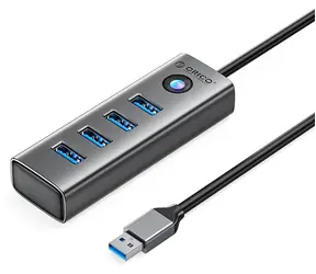 Orico PDD4U-U3 grau / USB-Hub / 4X USB-A 3.0