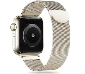 Tech-Protect Milanaise-Armband beige / Armband für Apple Watch / 38/40/41 mm / Series 4/5/6/7/8/9/SE
