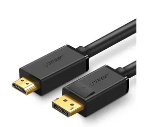 Ugreen DP101 10239 schwarz / DisplayPort-HDMI-Kabel / 4K 30Hz / 1,5 m