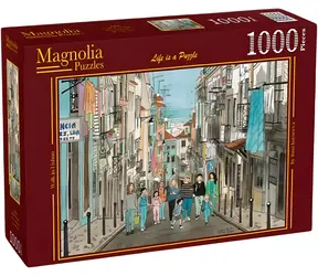 MAGNOLIA Puzzle Ein Spaziergang durch Lissabon / 1000 Teile / 68 x 48 cm