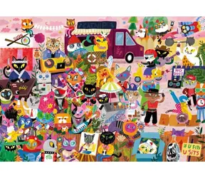 MAGNOLIA Puzzle Katzenmeute / 1000 Teile / 68 x 48 cm