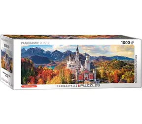 EUROGRAPHICS Panoramapuzzle Schloss Neuschwanstein, Deutschland / 1000 Teile / 99 x 33 cm
