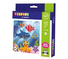 PLAYBOX Aufbügelperlen Unterwasserwelt / 2000 Stück / ab 5 Jahren